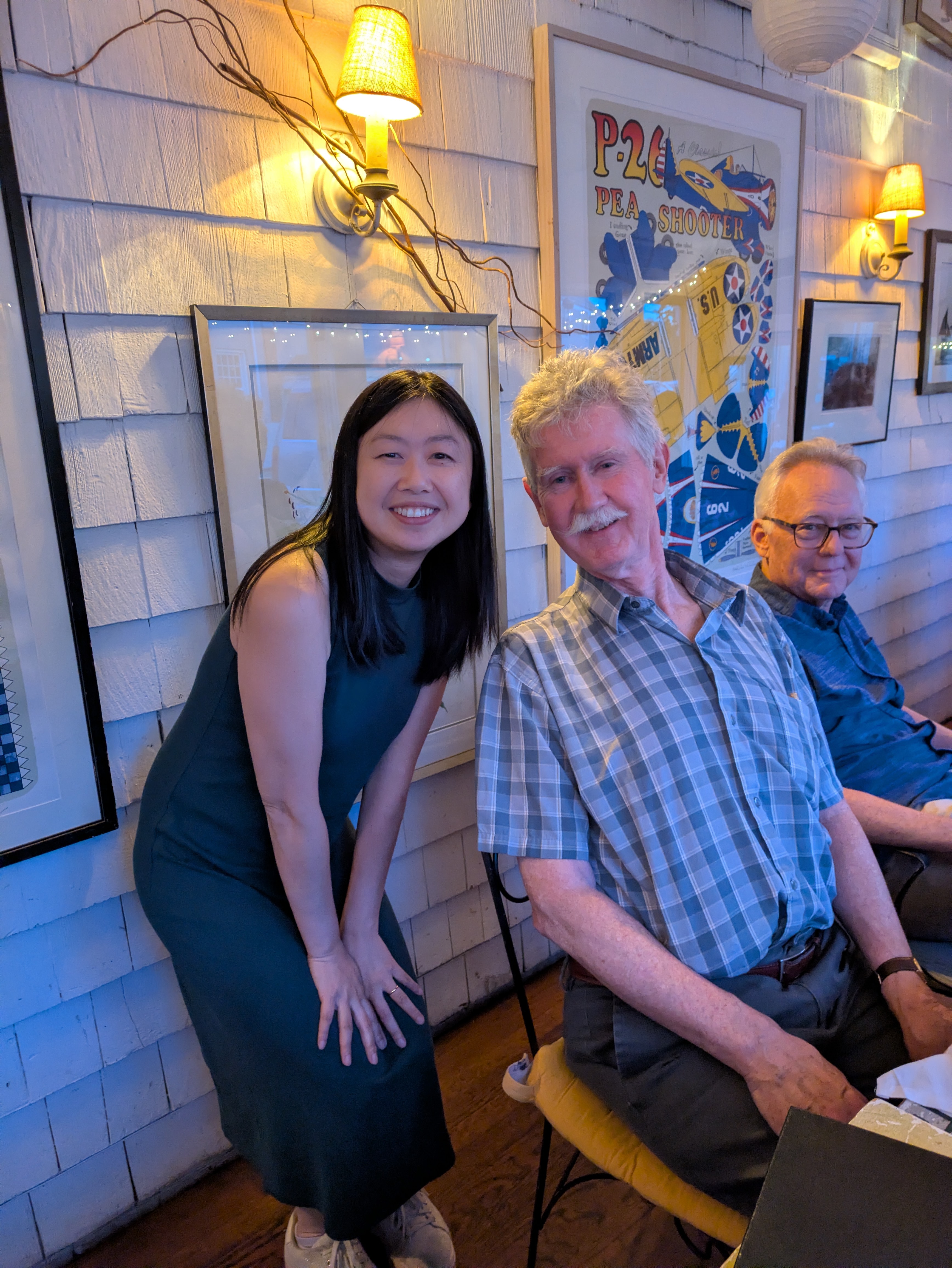 Xiao and Ian Robinson together at the retirement dinner
