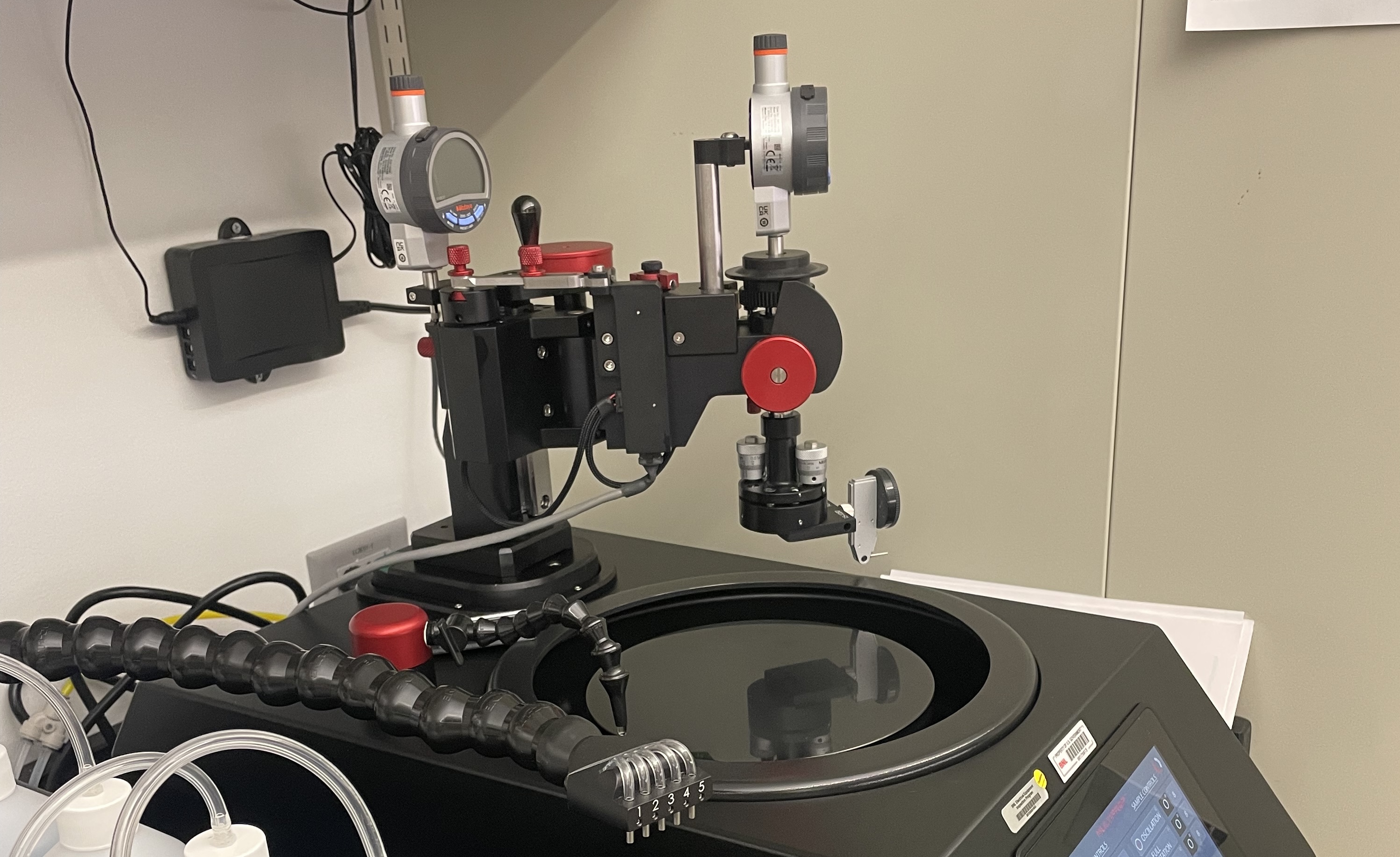 The platten in place.